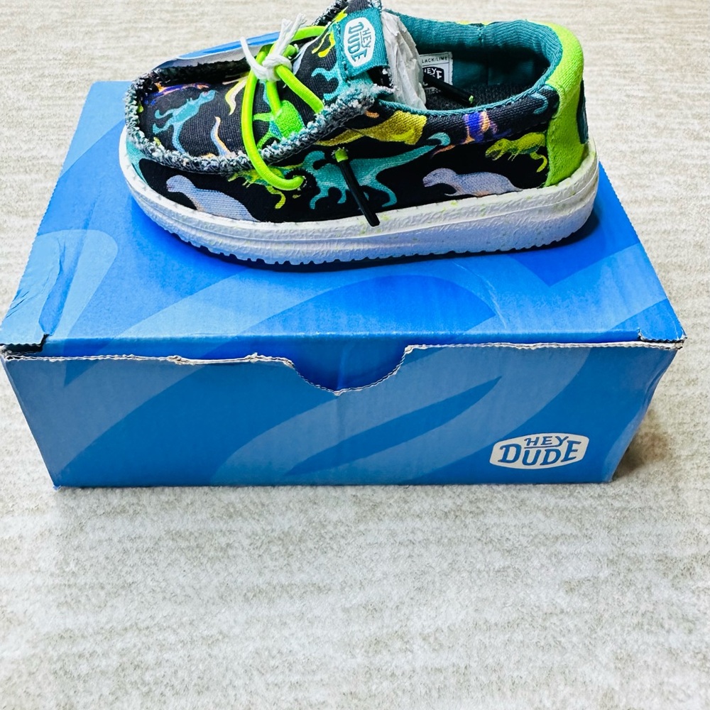 Hey Dude Kids Shoes - Green and Blue